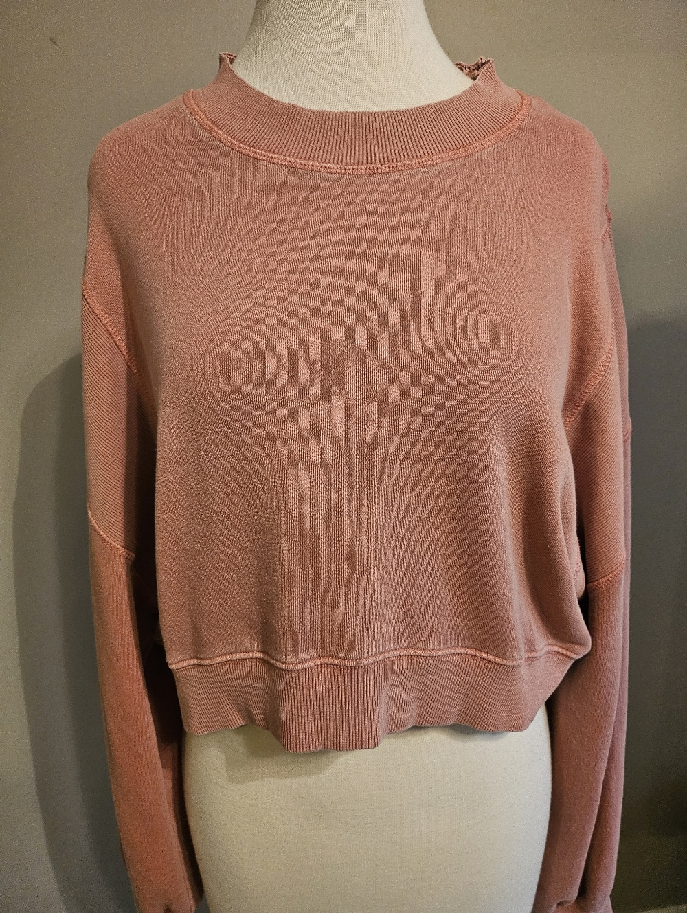 La Biz Peachy Long Sleeve Crop Top